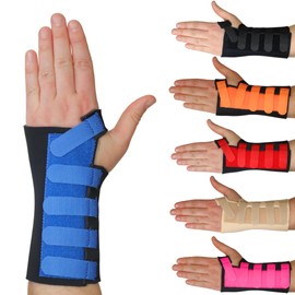 Solace Bracing Cool-Flow Max Wrist Support (6 Colours) - #1 British Made & NHS Supplied Advanced Wrist Brace Splint for Carpal Tunnel, Arthritis, Tendonitis, RSI, Fractures & More - Blue, XL, Left