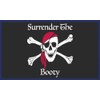 Trade Winds Surrender The Booty Pirate Black Vinyl Decal Bumper