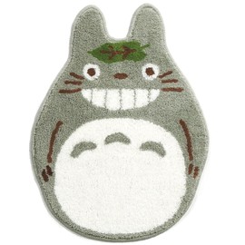 My Neighbor Totoro Accent Mat, 25.6 x 18.9 inches (65 x 48 cm), Totoro, Relaxed, Gray, Senko