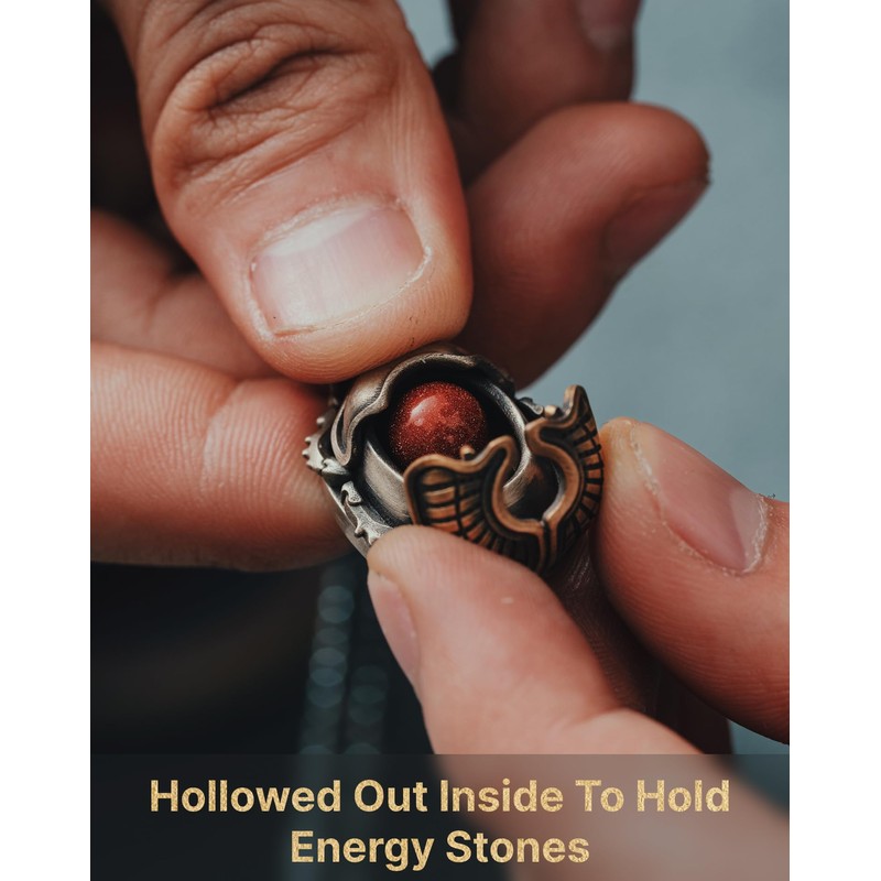 COPPERTIST.WU Scarab Pendant Necklace – Creative & Unique Design, Customizable