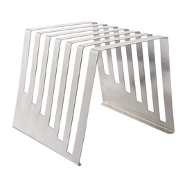 Hygiplas Chopping Board Rack Made of Stainless Steel with Six Slots