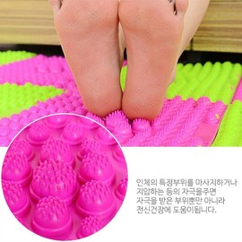DIY Health Acupressure Mat / Modular Foot Pressure Board / Acupressure Pad Blue 4ea