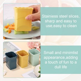 HENWUBEI 3 PCS Strawberry Slicer Cup, Fruit Cup Slicer, Egg Banana Slicer Quickly Making Fruit Vegetable Salad Strawberry Cutter Mini Kitchen Gadget