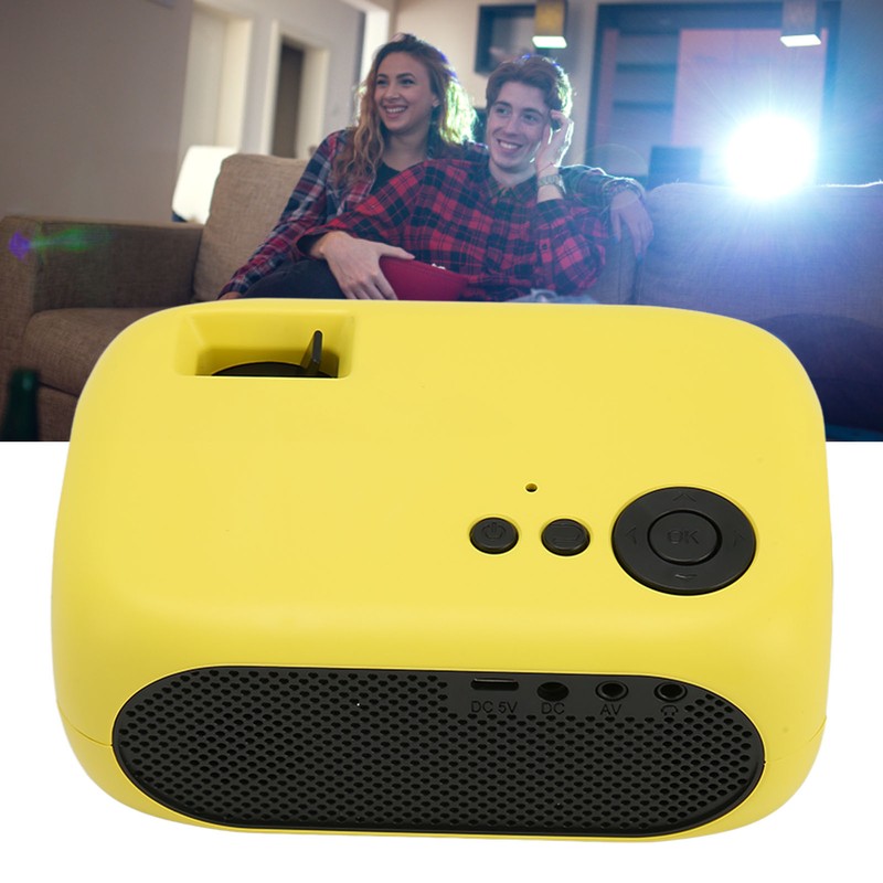 M24 Mini Portable Projector Multifunction 360 Degree Surround Sound Home