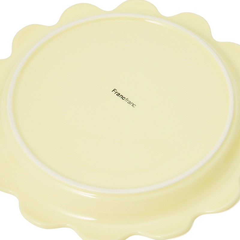 Francfranc Franfranc Rough Plate Large Yellow Flatware Plate New Life