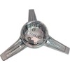 BB Auto New 3-Bar Spinner Chrome Wheel Hub Center Cap