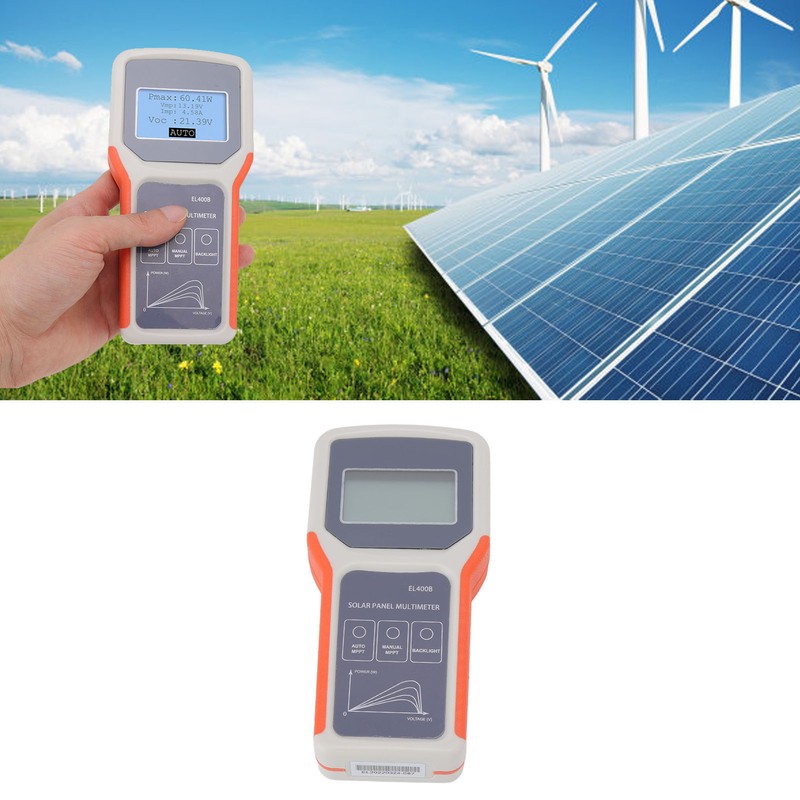 Upgraded LCD Solar Panel Multimeter Multifunctional LCD Solar PV Panel
