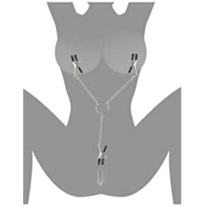 GAOSJX Three-headed red clip with chain easy to use long