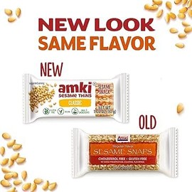 Sesame Thins Classic (Sesame Snaps), Gluten Free, Vegan, Delicious and Crunchy Sensibly Sweet Snacks, 72 Pack Bulk, 2.16 Kg Total, Individually Packed, 4lb 12oz.