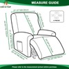 CRFATOP Printed Recliner Cover with Pockets Single Reclining Slipcover 4-Pieces