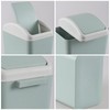 Xeabia 20 L Swing Top Trash Bin, Plastic Trash Can