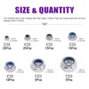 100Pcs 304 Stainless Steel Metric Lock Nut Assortment Kit Perfect