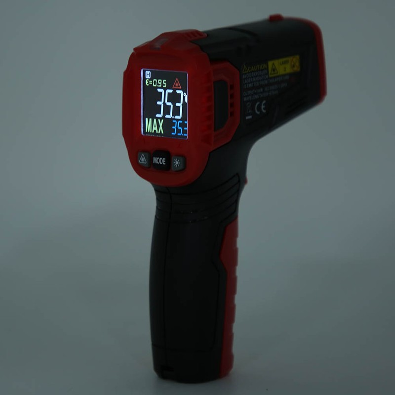 HT650B Industrial Digital Infrared Thermometer NonContact IR Temperature Tester 30℃~+550℃/22℉~+1022℉