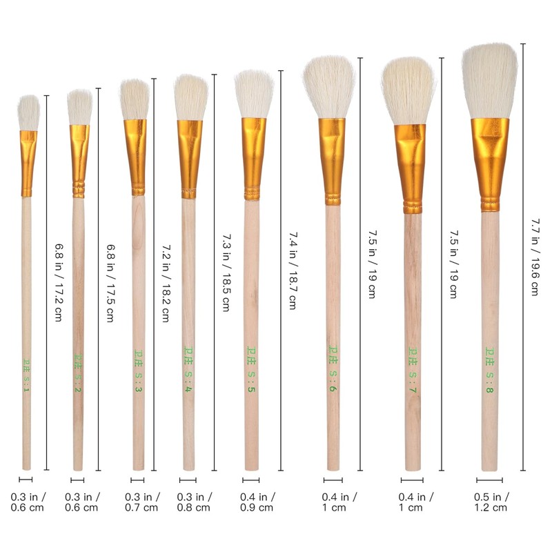 BESPORTBLE Pollination Brush, 8pcs Vegetable Pollinator Succulent Plant Pollination Tools,