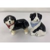 Cracker Barrel Mini Christmas Dog Salt & Pepper Shaker Set