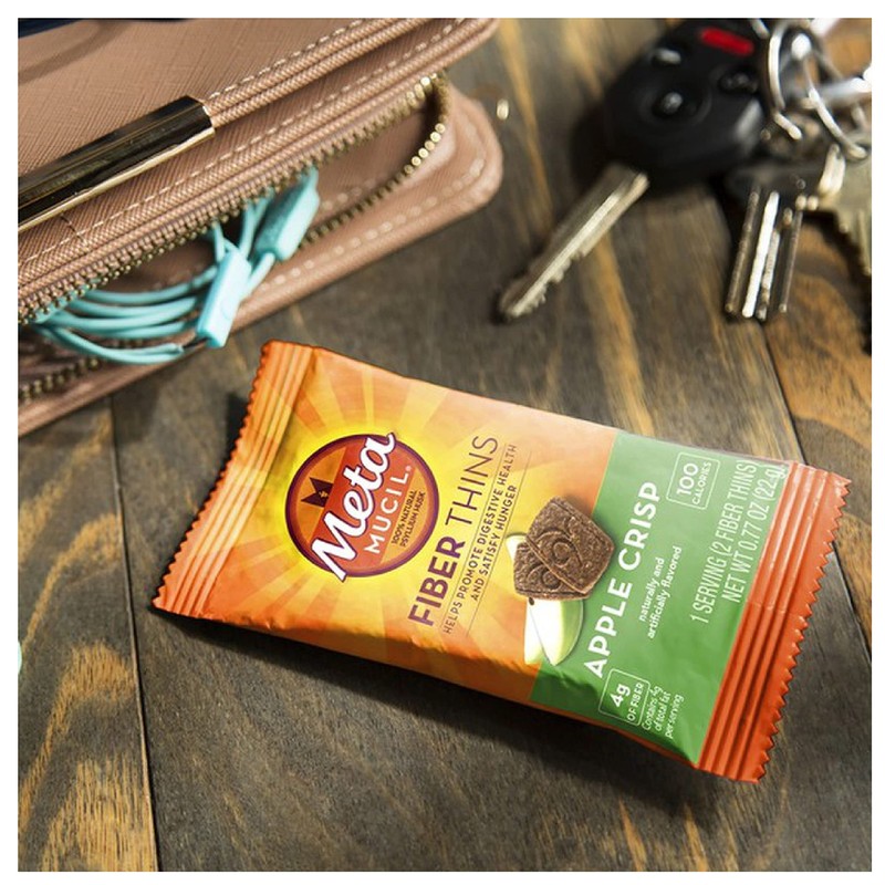 Metamucil Fiber Wafers Apple Crisp Packets, 1 ea