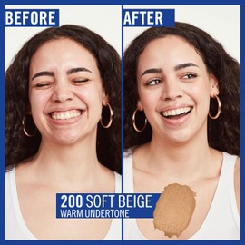 Rimmel Match Perfection Foundation - 200 Soft Beige | Medium Coverage, 24HR Hydration, SPF 20, Lightweight & Flawless Finish