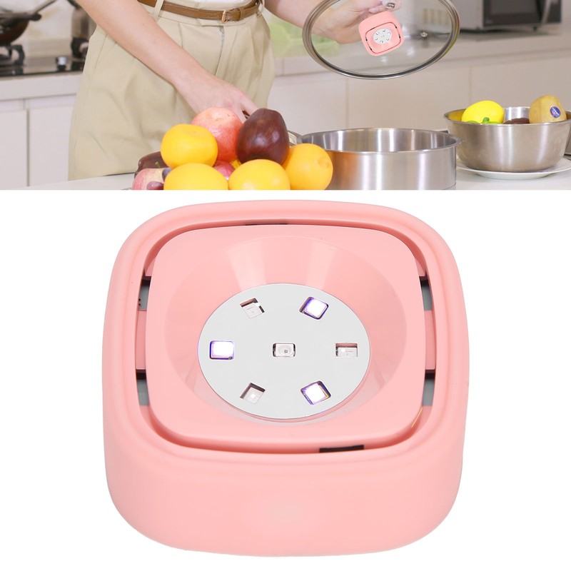 Pink UVC Cleaner Portable LED Light Ultraviolet Cleaning Lamp for