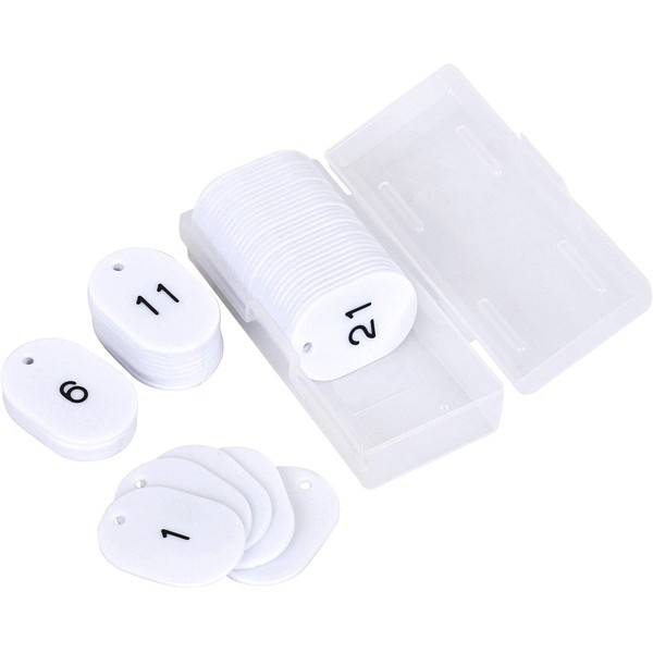 Buddy Outdoor EPS Number Place Card Large White 1? 50 