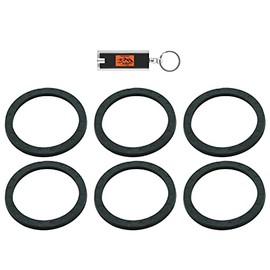 6 Pack Hunter PGP Riser Seal Replacements 181500 for Hunter Rotor Sprinkler Heads with LED Keychain Light