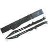DevilFish 27" Twin Tactical Machete Set w/Nylon Sheath. 19 1/2
