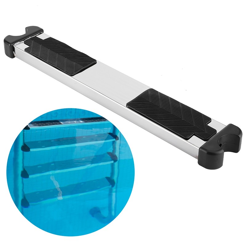 304 Stainless Steel Thickened Ladder Pedal with Non Slip Rubber