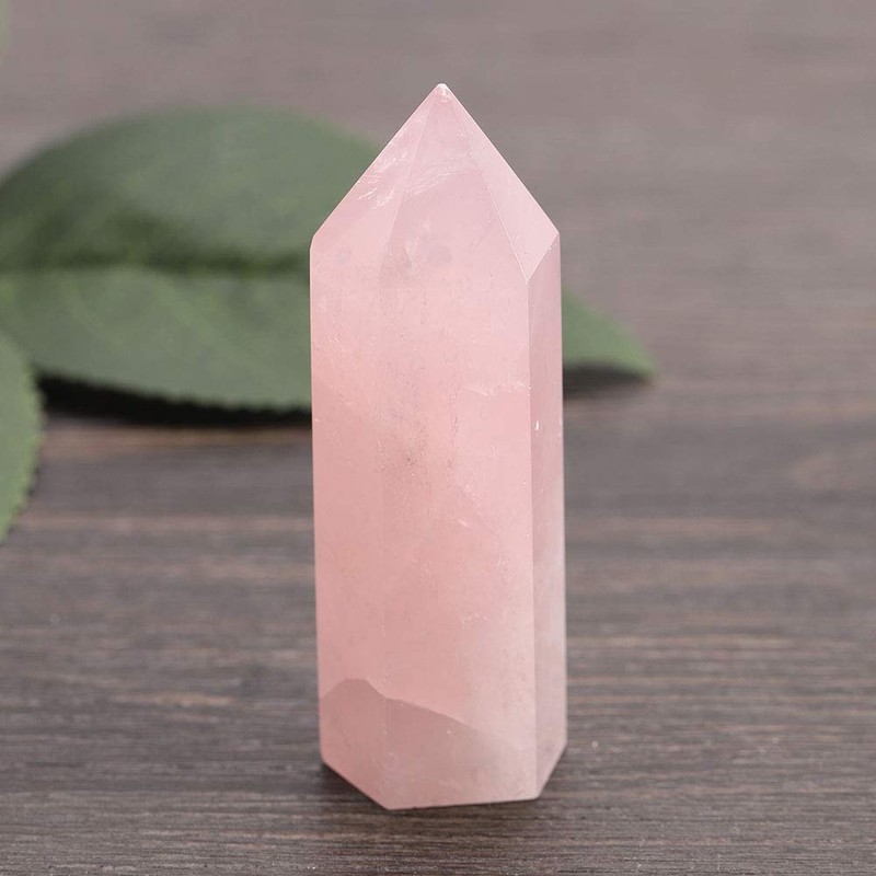 Fluorita Hexagonal Varita Hexagonal Fluorita Piedra de Fluorita Hexagonal Rosa