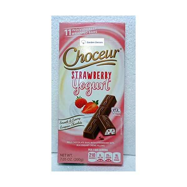 Choceur Strawberry Yogurt Smooth Creamy European Chocolate 7.05oz 200g