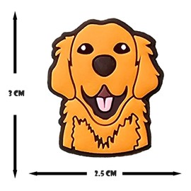 Golden Retriever Golf Ball Marker Unique Yazzle Dazzle Set of 4 for Men and Women Golfer Accessories Novelty Golf Marker Tool Golfing Smile