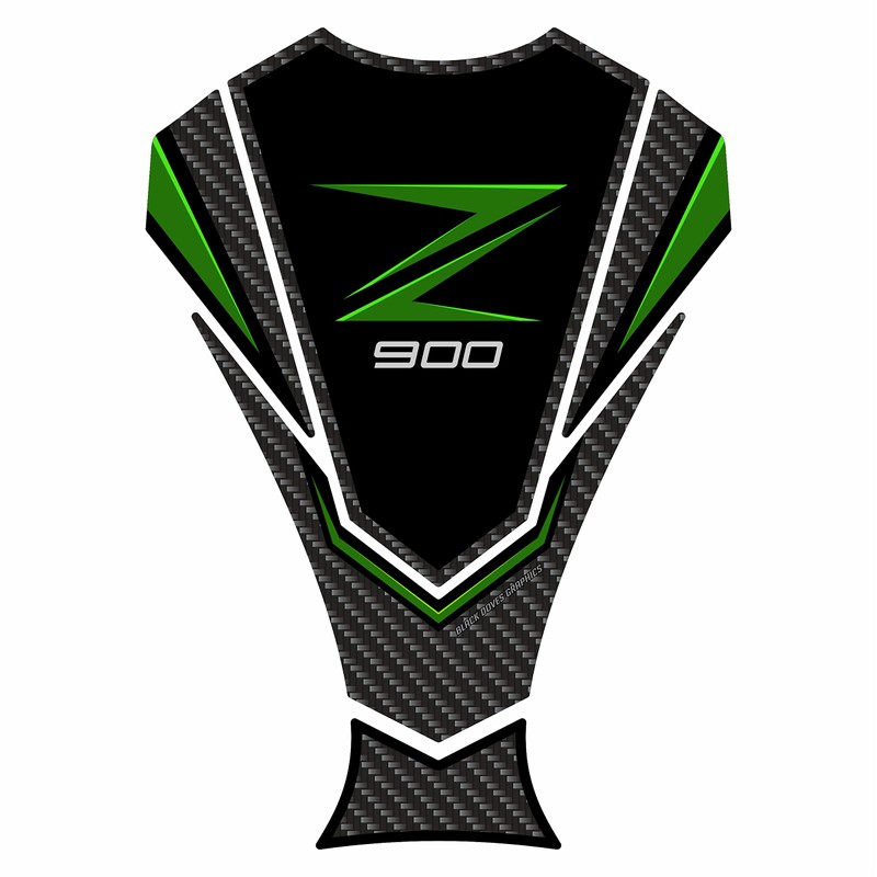 BLACK DOVES GRAPHICS Resin Sticker Compatible with Kawasaki Z900 Z