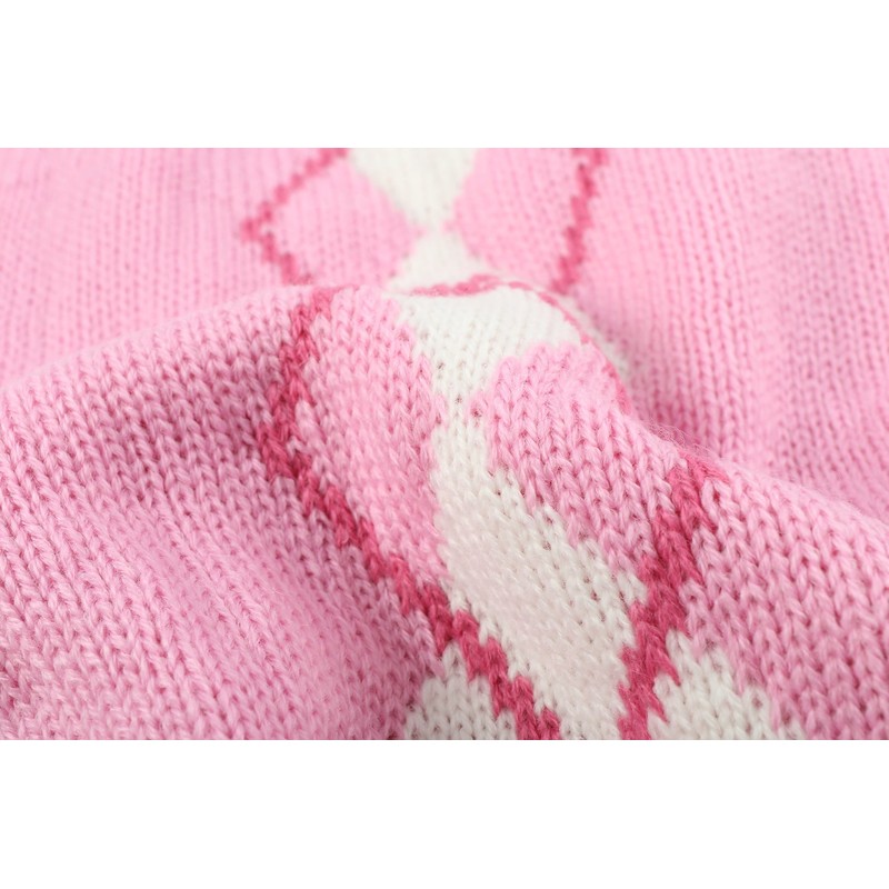 Argyle Knit Pet Sweaters Clothes for Pets