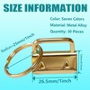 XLWJBES 30 PCS 1 Inch Key Fob Hardware, with Keychain