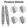 Waziaqoc 6PCS Damaged Screw Extractor Set, Remover for Stripped Screws
