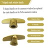 Follde 3/8" Spline Size T-Crank Window Handle Replacement for Pella