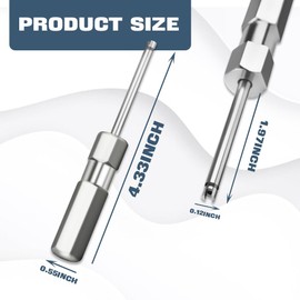 Kutyun Valve Core Removal Tool, Tire Valve Stem Puller Rod Tool, No Scratch Car Valve Core Removal Single Head Tire Repair Tools, Universal Tire Repair Tools for Schrader Valve Cores (4 Inches)