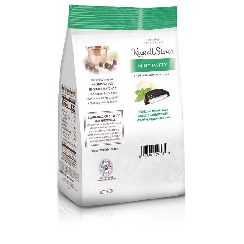 Russell Stover Mint Patty Mini Gusset Bag, 6 Ounce Bag