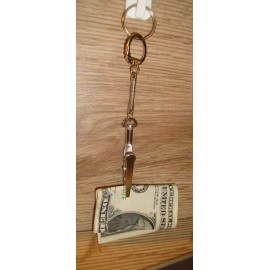 Custommade Alligator ROACH CLIP Smoke Clip Note Holder Snake Key Chain + 1" Key Ring Z6