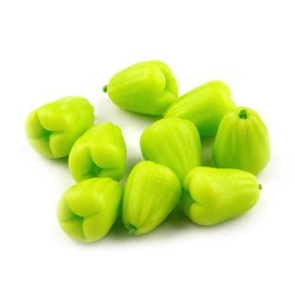 MyTinyWorld 6 x Dolls House Miniature Handmade Green Pears