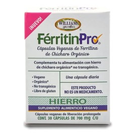 Suplemento Ferritin 2 Cajas De 30 Cápsulas De Hierro Vegano