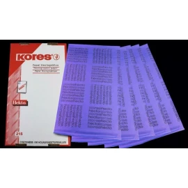 Kores 5 Papel Hectográfico Kores Oficio Tránsfer Para Tatuar