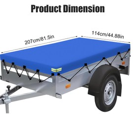 Trailer Tarpaulin, Trailer Tarpaulin Including Tarpaulin Rope, Tarpaulin Trailer, Car Trailer 750 kg, Trailer Tarpaulin, Tarpaulin Waterproof with Eyelets, Trailer Tarpaulin Flat Tarpaulin Made of PVC