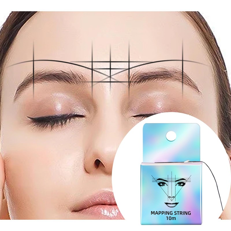 ATOMUS Eyebrow Mapping String, 6 Pieces 10M Pre Dyed Microblading