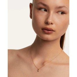 PDPaola Mini Letter R Necklace Letter Name Chain Gold, Sterling Silver, Cubic Zirconia