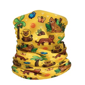 WIRESTER Bandana, Headwear, Scarf for Running, Cycling, Fishing, Sports Indoor Outdoor Fashionable Wear African Wild Cats