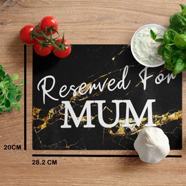 Mum Birthday Gifts Mum Chopping Board Ideal Mothers Day Gift from Daughter Son Cutting Board Ideal for Mum Christmas Or Mum Birthday Black Marble Effect