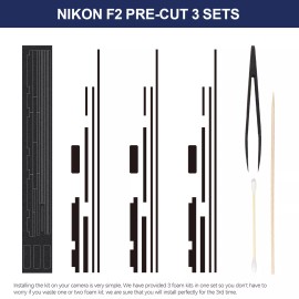 For Nikon, FM/FM2/FE/FE2 Pre-Cut Custom Light Seal Foam Sponge Adhesive Kits For Nikon F2 F2A F2AS Camera