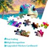 Rainbow Turtle Puzzles for Adults 1000 Pieces, PICKFORU Summer Turtle