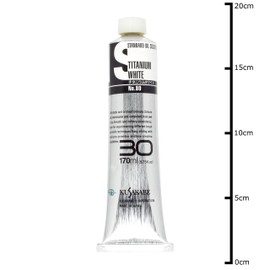 KUSAKABE Oil Paint, Standard Oil Color, Titanium White, 080, No. 30 Tube, 6.1 fl oz (170 ml)