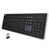 Adesso WKB-4400UB Wireless Desktop Touchpad Keyboard - 2.4GHz RF Wireless