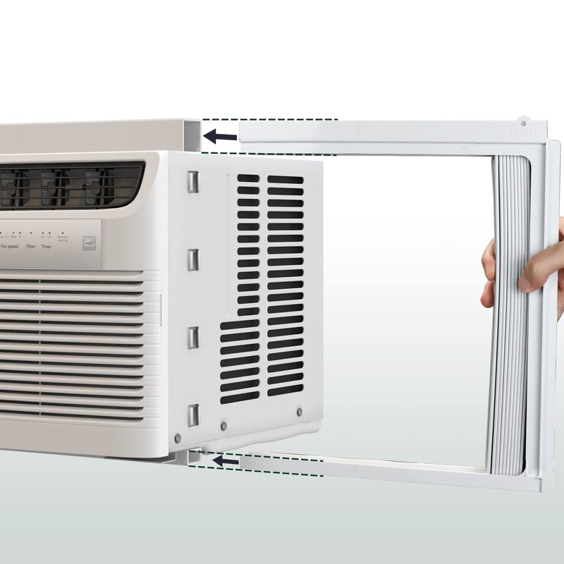 Flehomo Window Air Conditioner Side Panels with Frame, Adjustable Insulation